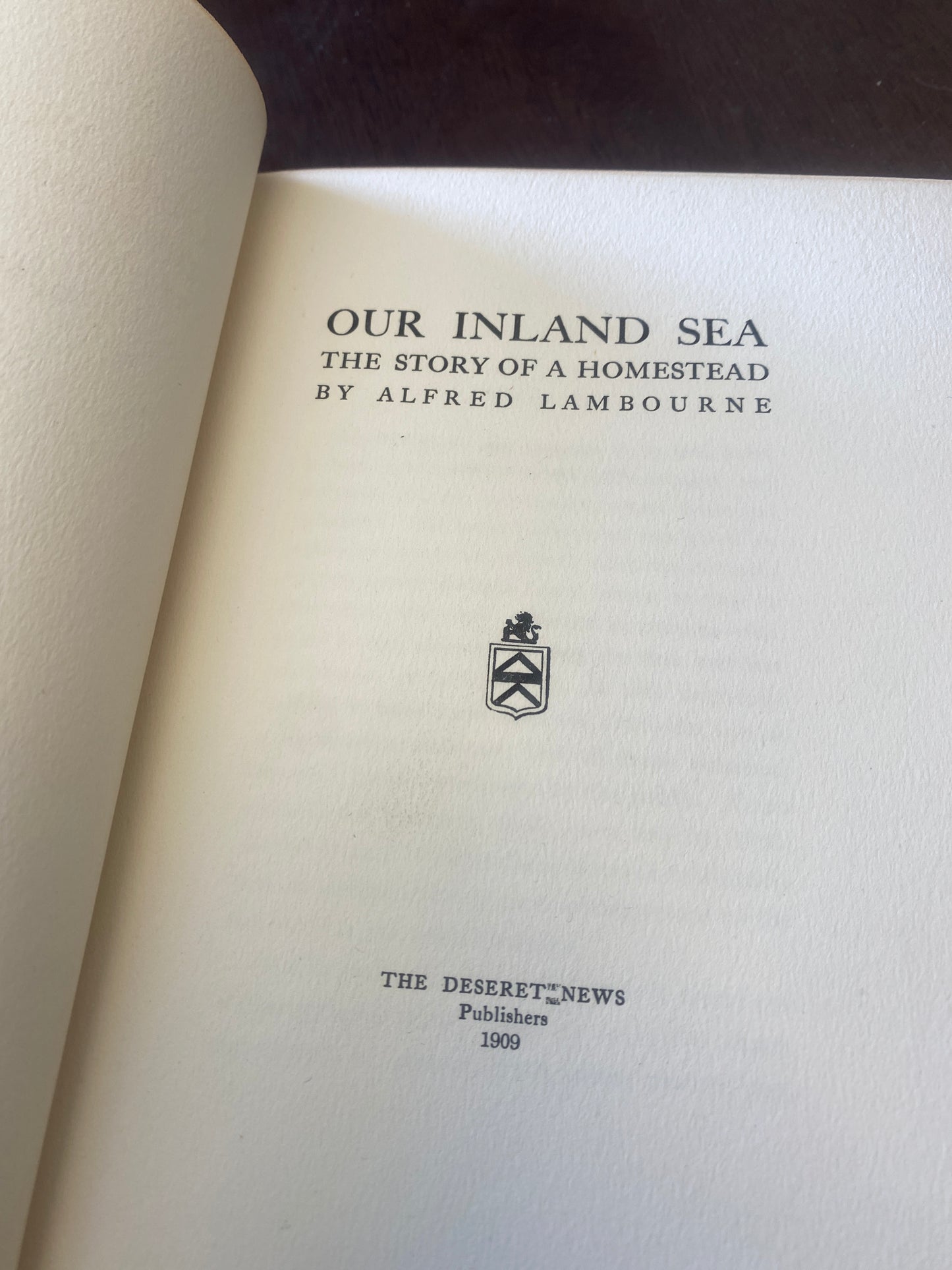 Our Inland Sea
The Story of a Homestead
By Alfred Lambourne